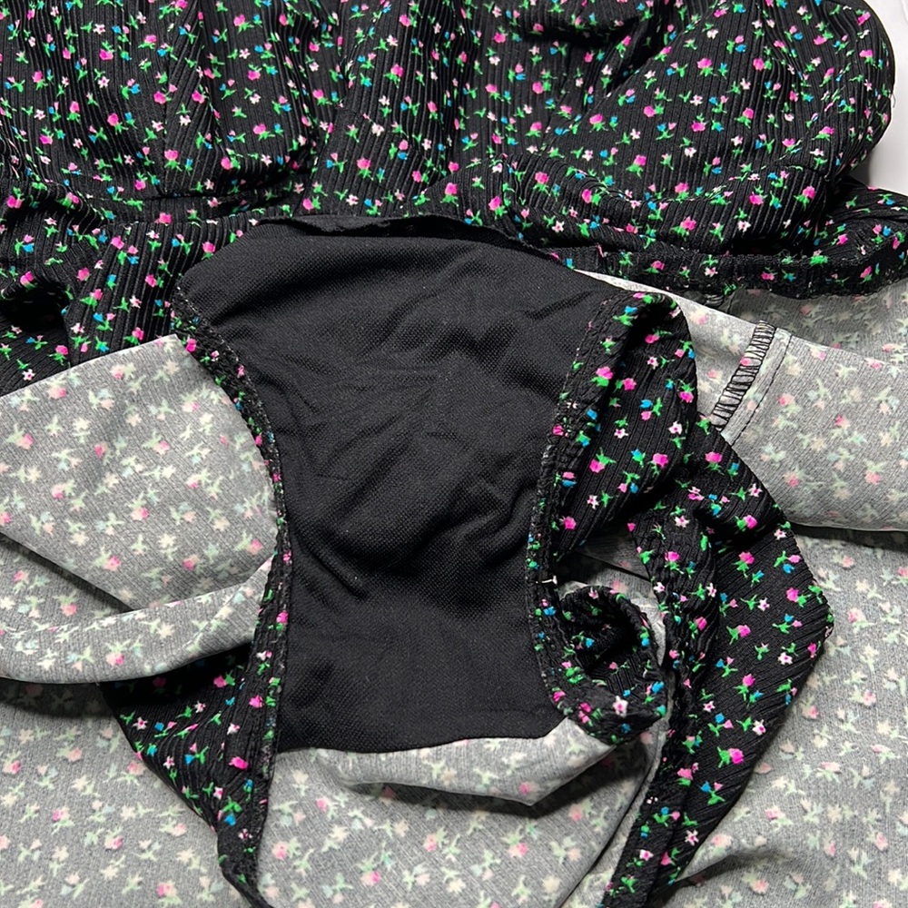 Mainstream floral ribbed bathing suit size 16 - Picture 5 of 15